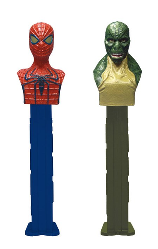 Illustration for article titled Your first look at The Lizard from The Amazing Spider-Man (as a Pez dispenser)